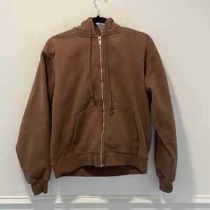 Brandy Melville CHRISTY HOODIE Brown Regular Fit